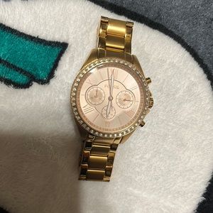 Fossil rose gold watch